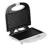 WAAZI Sandwich Toaster Brotbackautomat, 750 W Elektrischer Mini-Sandwich-Brotbackautomat Grill Panini Frühstücksmaschine Backform for die Küche zu Hause US-Stecker 110 V