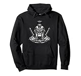 Fierce Gorilla trägt Spartan Warrior Helm Pullover Hoodie