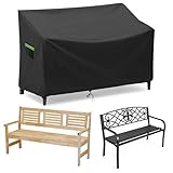 Neuradical 2/3/4-Sitzer-Gartenbank-Abdeckung wasserdicht, abdeckung gartenbank winterfest 420D Oxford-Gewebe, winddicht, sonnenlicht- und lichtbeständig, für Terrassenbänke im Freien 193x66x63/89cm