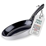 Fackelmann Bratpfanne Arcadalina 24cm - Antihaft-Pfanne aus 90% recyceltem Aluminium und Keramik-Beschichtung - Induktionspfanne zum Kochen & Anbraten - PFAS Frei, Schwarz/Weiß
