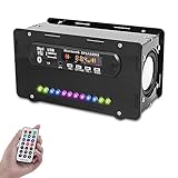 DONGKER DIY Elektronik Löten Bausatz Bluetooth Lautsprecher Kit mit FM Radio, Mini Heimstereo Sound Verstärker mit LED Anzeigeleuchte DIY Radio Kits Lautsprecherbox mit Fernbedienung