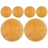 Veemoon Austauschbare Tischfußballbälle 6 Stück Stabile Kunststoff Kleiner Bälle in Gelb für Tischfußballspiel zu Hause und Büro