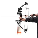 30-60LBS Compoundbogen Set Enthalten 10 Target Papers & 12 Arrows Erwachsene Bogenschießen Set für Erwachsene Jugend Anfänger
