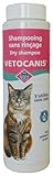 Vetocanis|Katzenshampoo|Trockenshampoo in Pulverform|Reinigt überschüssiges Sebum und Schmutz |Mit Talkum|Katzen Fellpflege|Unter Tierärztlicher Kontrolle Formuliert | Hergestellt in Frankreich | 150g