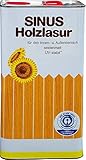 Burtex - Sinus Holzlasur 5l - Farbe: Eiche - Holzlasur innen & außen - Seidenmatt - Holzlasur für Balkon, Vordach, Gartenhaus, Zaun- wetterfest