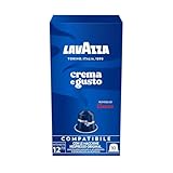 Lavazza Crema e Gusto, Arabica und Robusta, zart geröstet, Aluminiumkapseln, Nespresso-kompatibel, CO2-neutral, 1 Packung mit 10 Kapseln