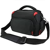 Khanka wasserdicht stoßfeste SLR Kameratasche Case mit extra Regenschutz passt für NikonKameras/für Canon EOS M50 Mark II/für Canon Kameras und mehr Kameras.