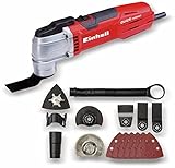 Einhell TE-MG 300 EQ Oszillierendes Multitool | 300 W Multi-Tool-Kit zum Sägen, Schneiden, Schleifen | Multifunktionswerkzeug mit 2 x Sägeblätter, 2 x Tauchsägeblätter, 6 x Schleifpads
