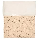 Koeka Kinderbettdecke - Kuscheldecke - Mit Teddy Gefuttert - Trail - Hydrophile Baumwolle Mit Druck - Beige - 100X150 Cm