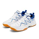 Hixingo Badmintonschuhe Männer Tennisschuhe Herren Damen, Squashschuhe Unisex Hallen- & Fitnessschuhe Eva Gepolsterte Sohle Sneakers Herren Turnschuhe für Tennis, Badminton, Volleyball, Usw