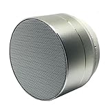 Angoily Lautsprecher mit Bass 360˚-Basslautsprecher Subwoofer-Lautsprecher drahtlose Computerlautsprecher Lautsprecher für Handy Wireless soundbar kabellose Outdoor-Lautsprecher Silver