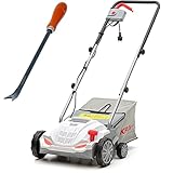 IKRA Elektro Vertikutierer Rasenlüfter IEVL 1532, Fangkorb 30l, Arbeitsbreite 32cm, inkl. Unkrautstecher