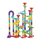 ASSIGN 113-teilige Kugelbahn, Marmor-Rennbahn-Spielset-Spielset, pädagogisches Lernen Baubausteine, kreatives STEM-Labyrinth-Spielzeug, Geburtstagsgeschenke für Kinder 3 4 5 6 7 8+ Jahre Jungen