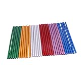 LIFKOME 60 Stück Bunte Heißklebesticks mit Glitzer EVA Harz Schnelle Schmelze Starke Haftung für DIY Bastelkleber Elektronik Verpackung Vielseitig Einsetzbar