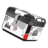 Motorradtaschen für Rücksitz, Motorradkoffer | wasserdichte Heckbox des Aufbewahrungskoffers | 45 l Fassungsvermögen, staubdicht für Gepäck von Mo-Helmen