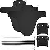 TOOINKCV 4 Stück Mountainbike Kotflügel Set, Fahrrad Schutzbleche Mountainbike, Spritzschutz mit 10 Kabelbindern für Vorder und Hinterrad, für Radfahren/Rennen/Mountainbikes