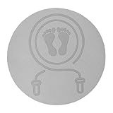 Seil-Springmatte, stoßfeste Sportmatte, verdickte, schalldichte Yoga-Pads, runde Indoor-Sport-, Fitness-, Yogamatten, 6 mm Tanzmatte, geeignet für Seilspringen, Meditation, Gewichtsverlust,
