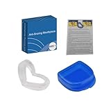 Soiftra Transparente Aufbissschiene für Erwachsene, Individuell Anpassbarer Mundschutz gegen Zähneknirschen, Bequeme Zahnschiene für Ruhigen Nachtschlaf mit Aufbewahrungsdose