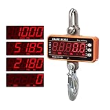 Kranwaage, Kranwaage 1000 kg 1 Tonne 2000 lb OCS-S1 Digitalwaage LCD Hochpräzise industrielle Hochleistungs-Hängehaken-Hängewaage