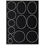 BOUMVID Daunenjacken Flicken aus Nylon, Selbstklebend Reparatur Klebeband Flicken, Wasserdichter Selbstklebende Reparaturflicken für Daunenjacke, Jacken, Zelte, Oberbekleidung (12 Stück, Schwarz)