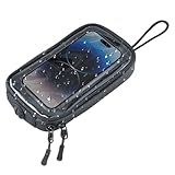 Handyhalterung Motorrad Universal Tankrucksack Motorrad Wasserdicht Handytasche Handyhalter Tasche Motorrad mit Transparent Fenster und Magnet für alle Motorräder mit Metallkraftstofftanks