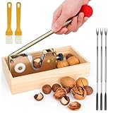 LOEPENLE Walnussknacker Nussknacker,Nussknacker Walnüsse,Nut-Cracker mit Hebel-Funktion,Blume Nussknacker Nusszange,Walnussknacker grönverstellbar,Walnuss Zange,Edelstahl Nüsse Nussknacker