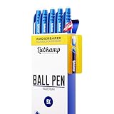 LIEBKAMP Ball Pen [5 Stk] Radierbarer Kugelschreiber, Tintenroller Radierbar, Gelstifte Radierbar, Radierstift, Erasable Pen, Gelschreiber Radierbar