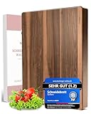 Gutherz® Schneidebrett aus Nussbaumholz XXL | 60 x 40 x 3 cm | Massives Walnussholz | Robustes Hackbrett aus Edelholz | Extra Groß & Messerfreundlich (Nussbaumholz, 60 x 40 x 3 cm)