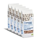 bissfest BIO Vollkorn Penne Rigate Pasta aus Gragnano 5x500g - Nudeln aus 100% Italienischem Vollkornweizen - Vegan - MHD: 26.01.2025