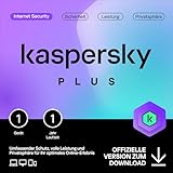 Kaspersky Plus Internet Security 2024 | 1 Gerät | 1 Jahr | Anti-Phishing und Firewall | Unbegrenzter VPN | Passwort-Manager | Online-Banking Schutz | PC/Mac/Mobile | Aktivierungscode per Email