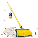 Krallenbesen Set 30 cm Holz mit Teleskopstiel gebogenen Borsten Gartenbesen Straßenbesen Kehrbesen Laubbesen (1, 30 cm Besen mit Stiel)