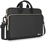 KIZUNA 17 Zoll Laptoptasche Notebook Tasche 17.3 Zoll Laptop Sleeve für LG gram 17/17' Lenovo IdeaPad 3i Gen7/ThinkBook Plus 17/Razer & MSI 17/Dell X17 R1/HP/ASUS Vivobook Hülle Shoulder Bag,Schwarz