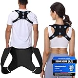 Haltungskorrektur Rücken Geradehalter Rückenstützgürtel: Back Posture Corrector Rückenkorrektur für Herren und Damen Verstellbare und Atmungsaktive Korrektur Rückengurt + Ebook Leitfaden (XL-XXL)
