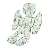 Mimoqk Autositzkissen für Babys, Autositzkissen für Kinderwagen, Einlage für Kinderwagen | U-förmiges Kissen für Kinderwagen, für Autositze, Wiegen,