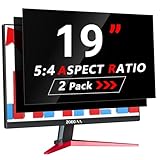 ZOEGAA 2 Stück Blickschutzfilter 19 Zoll Monitor 5:4 Entwickelt und Produziert Fabrik,Abnehmbar und Anti-Blaulicht Blickschutzfolie 19 Zoll Monitor für HP Dell Acer Asus Samsung Lenovo