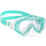 COOLOO Taucherbrille Kinder, Schwimmbrille Kinder 4-16 Jahre, Schnorchelmaske für Jungen Mädchen Jugendliche, Tauchmaske mit Nasenabdeckung 180° Panorama HD Anti Nebel Anti-Leck