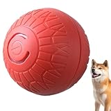Oldmoom Interaktives Hundespielzeug – bewegungsaktivierte intelligente Quietschbälle für Hunde, interaktives Welpenspielzeug für kleine, mittelgroße und große Welpen, zum Schleifen, Kauen, Training