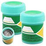 GOEDCH Sn42 Bi58 Spritzenlötpaste Flussmittel: 2 Stück Bleifreies Lötpaste, Niedrige Temperatur 138 Grad, Lötpaste Flussmittel, Flussmittel Löten für BGA SMT Lötzinn (1.05oz/30g)