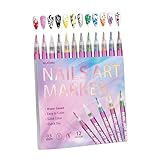 Packung Mit 12 Hochwertigen Kunststiften Für Acrylmalerei Mehrfarbige Schnell Trocknende Mehrfarbige Malstifte