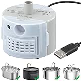 Ersatzpumpe für Katzen Trinkbrunnen 1.6L 5V/1A Katzenbrunnen Pumpe,Stumm Trinkbrunnen Pumpe Ersatzpumpe mit 1.8m Kabel