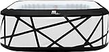 MSpa Whirlpool Soho 185x185x68cm | Aufblasbarer Luxus-Whirlpool für 6 Personen | 132 Massagedüsen, PTC-Heizung bis 42°C, Ozondesinfektion & Robustes 6-Schicht-Material | Komplett-Set mit Abdeckung