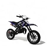 KXD 701 49ccm Dirt Bike Dirtbike CrossBike Enduro kinder DirtBike pocket 49cc Pitbike PocketBike Motocross Motorrad Motorbike Motorsport Pocket Vollcross Crossbike (blau, KXD 701 49ccm 2T)