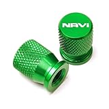 Ventilschaftabdeckungen für Motorräder Für Hon@&da DREAMWING Navi 110 Navi 2016-2022 Motorrad Reifen Ventil CNC Aluminium Reifen Air Port Stem Abdeckung Kappe Zubehör(Green)
