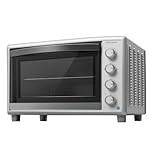 Cecotec Tischkonvektionsofen 60 Liter Bake&Toast 6090 White Gyro. 2200 W, Innenbeleuchtung, 12 Funktionen, Temperatur bis zu 230°C, Doppelglastür, Inklusive Drehspieß