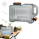 Wasserspeicher – Wasserbehälter mit großem Fassungsvermögen | Outdoor-Kantine mit Zapfhahn für Camping Wandern, große Kapazität Trinkbehälter