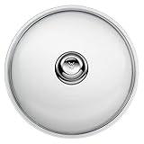 WMF Glas-Pfannendeckel 28 cm, Deckel für 28er Pfannen, Deckel mit Metallknauf, hitzebeständiges Glas, spülmaschinengeeignet