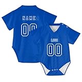 Custom Fußball Jersey Neugeborene Kleidung, Persönlicher Name Nummer Fußball Shirts Sport Bodysuit, Fußball Sport Jersey Geschenke für Babys