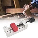 50 mm Mini-Aluminium-Flachklemme, Tischschraubstock, Bohrmaschinen-Schraubstock, Befestigungswerkzeug für Heimwerker, Schnitzen, Bettbefestigung, 50 mm Spannbereich