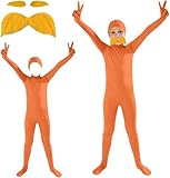 Greenscreen Kinder Greenscreen Anzug Suit Unisex Ganzkörperanzug Karneval Karneval Ganzkörper Slenderman Kostüm Bodysuit Orange Kostüm Open Face Cosplay Jumpsuit Zweite Haut Overall