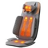 MOCHO® Massagesitz mit Wärmefunktion Massagematte Shiatsu Massage Rückenmassage Nackenmassagegerät elektrisch 3D Massage Heizfunktion Rückenmassagegerät Massageauflage Rücken Massagesitzauflage